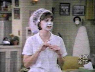 Hmmm. That's weird! Laverne always brings someone here when I have on my mask!...Well then again, she's not out with scum!